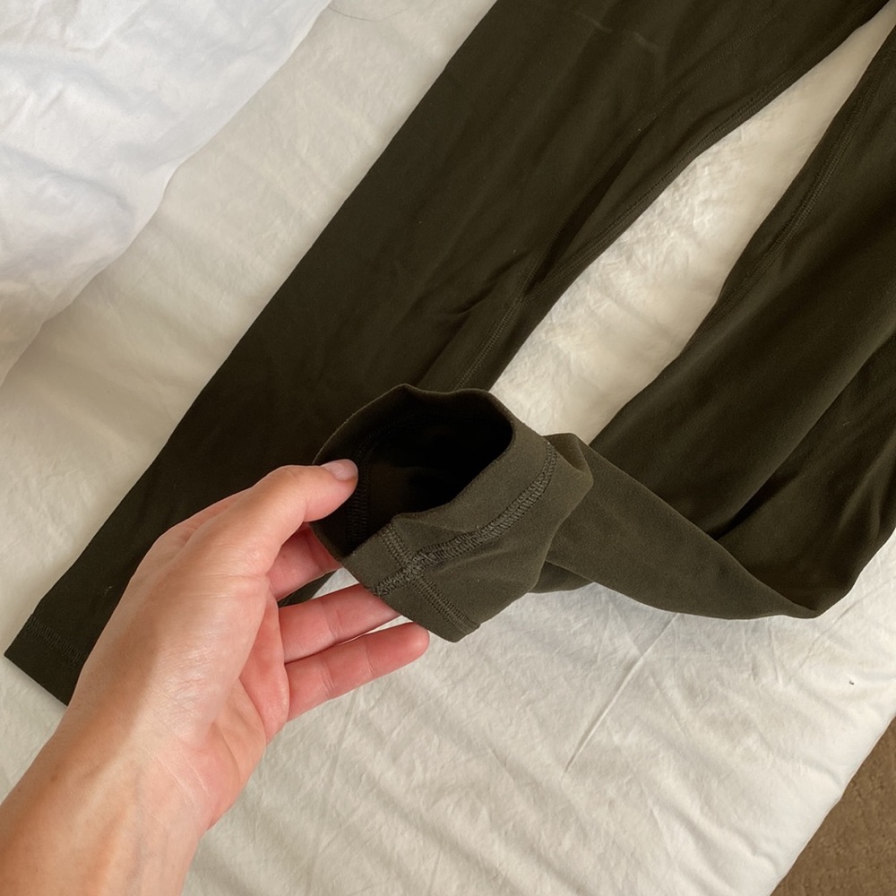 Lululemon align pant, high rise, 25” length, olive green. Like new - Picture 14 of 15